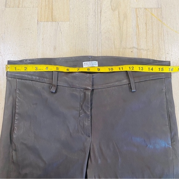 Brunello Cucinelli genuine leather pants - Picture 10 of 12